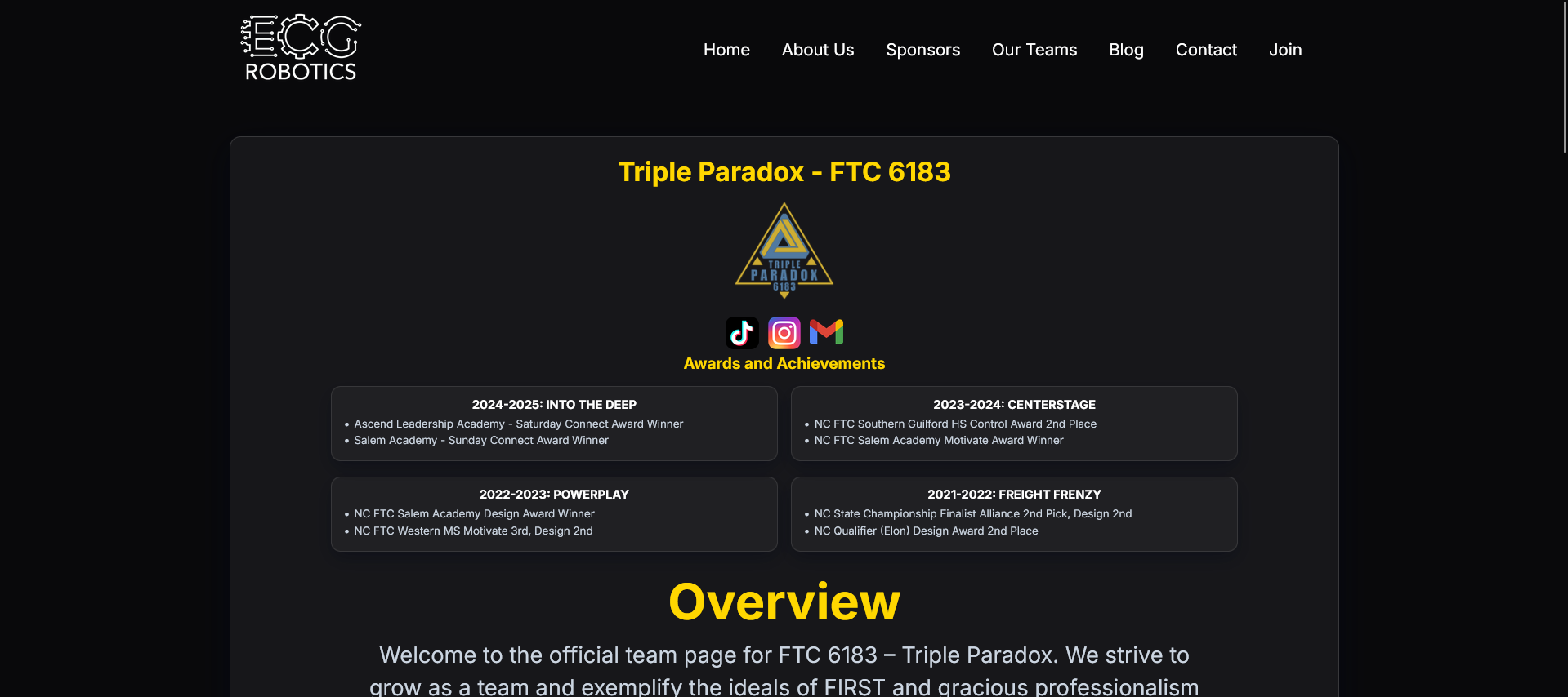 ECG Robotics FTC 6183